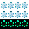 12Pcs Luminous Resin Cabochons RESI-TA0004-55B-1