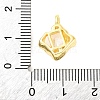 Brass Pave Clear Cubic Zirconia Pendants KK-Z051-01G-03-3