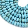 Dyed Natural Magnesite Beads Strands G-B173-A01-01-4