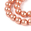 Baking Paint Pearlized Glass Pearl Round Bead Strands HY-Q003-6mm-36-3