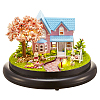 Mini Wood DIY Dome Jar Cloche Villa Kit MIMO-PW0003-053A-1