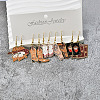 5 Pairs Halloween Alloy Enamel Dangle Earrings FS-WGBF0DA-02-2