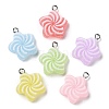 Opaque Resin Pendants RESI-A025-02-1