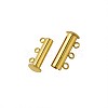 Kissitty Brass Magnetic Slide Lock Clasps KK-KS0001-02-3