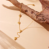 Heart 304 Stainless Steel Pendant Y Necklaces for Women WGCB0A8-02-2