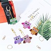 Owl DIY Diamond Painting Keychain Sets DIY-WH0163-82-4