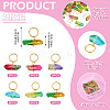 30Pcs 6 Styles Electroplated Natural Quartz Crystal Pendants PALLOY-TAC0228-4