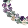 Natural Colorful Fluorite Beads Strands G-G182-A02-01-4