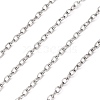 Tarnish Resistant 304 Stainless Steel Cable Chains CHS-A003I-0.5mm-1