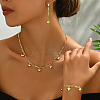 Sweetheart Brass Heart Design Jewelry Set for Date Night and Everyday Wear QJ5071-1