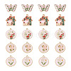 Yilisi 20Pcs 5 Style Rack Plating Alloy Enamel Pendants ENAM-YS0001-09-10