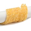 Natural Yellow Jade Bead Strands G-K121-01-4mm-4