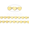 Handmade Brass Heart Link Chains CHC-F015-11G-1