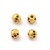 Brass Micro Pave Cubic Zirconia Beads KK-R216-08G-01-1