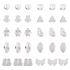 64Pcs Gradient Color Transparent Glass Beads GLAA-TA0003-48A-1