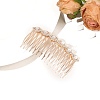 Alloy Rhinestone Hair Combs PW-WG11E5F-03-1