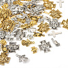 Kissitty 100Pcs 10 Style  Tibetan Style Alloy Pendants FIND-KS0001-22-3