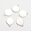 Tarnish Resistant Stainless Steel Stamping Blank Tag Pendants STAS-L166-01-1