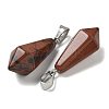 Natural Mahogany Obsidian Pointed Pendants G-B127-15P-02-2