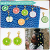 Fruit Slice Pendant Stitch Markers HJEW-AB00339-4