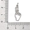 304 Stainless Steel Pendants STAS-R135-09P-3