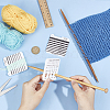 BENECREAT 1Pc Acrylic Knitting Needle & Crochet Hook Gauge DIY-BC0006-90-3