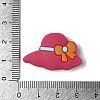 Hat with Bowknot Silicone Focal Beads SIL-M006-04B-3