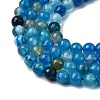Natural Striped Agate/Banded Agate Beads G-J371-01-8mm-6
