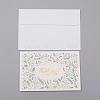 Envelope and Floral Pattern Thank You Cards Sets DIY-WH0161-23A-1