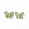 Two Tone Transparent Spray Painted Glass Beads GLAA-Q092-04-C07-2