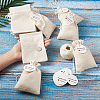 Burlap Packing Pouches Drawstring Bags ABAG-TA0001-14-9