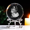 Inner Carving Constellation Glass Crystal Ball Diaplay Decoration PW-WG84004-08-1