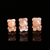 Natural Peach Moonstone Carved Bear Beads PW-WG3BA8C-01-3