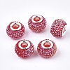 Resin Rhinestone European Beads RPDL-T002-04E-1