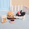 Plastic Cat & Ball Rack Miniature Ornaments PW-WGA1543-01-2