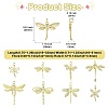 9Pcs 9 Styles Brass with Cubic Zirconia Pendants KK-CJ0003-33-2