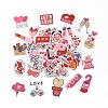 Valentine's Day Theme Cartoon Paper Stickers Set DIY-G066-40-1