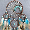 Woven Net/Web with Feather Art Wall Hanging Pendant Decorations TREE-PW0001-39-2