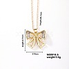 Fashionable and Elegant Butterfly Brass Rhinestone Pendant Necklaces QH8732-4-1