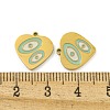 316 Surgical Stainless Steel Enamel Charms STAS-M073-24G-3