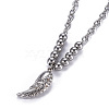 Non-Tarnish 304 Stainless Steel Pendant Necklaces NJEW-O113-04P-4