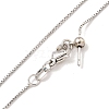 Brass Box Chain Necklaces for Women NJEW-G084-08P-2