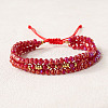 Bohemian Style Glass Beaded Braided Bead Bracelets IT8808-6-1