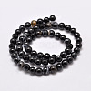 Natural Black Agate Bead Strands LS-G-G962-4mm-12-2