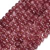 Dyed Imitation Jade Glass Beads Strands GL-Z001-02B-07-1