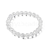 Natural Quartz Crystal Beaded Stretch Bracelets BJEW-Q692-46-8mm-3