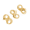 Brass Double Opening Lobster Claw Clasps KK-CJC0006-01LG-1