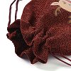 Christmas Theme Jute Cloth Storage Bags LS-ABAG-F010-01B-01-4