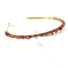 Natural Strawberry Quartz Hair Bands PW-WGC1C33-03-1