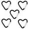 5Pcs Zinc Alloy Spring Gate Rings FIND-TA0009-73N-2